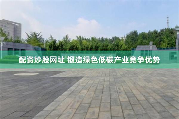 配资炒股网址 锻造绿色低碳产业竞争优势