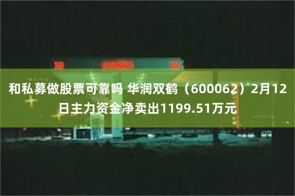 和私募做股票可靠吗 华润双鹤（600062）2月12日主力资金净卖出1199.51万元