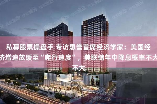 私募股票操盘手 专访惠誉首席经济学家：美国经济增速放缓至“爬行速度”，美联储年中降息概率不大
