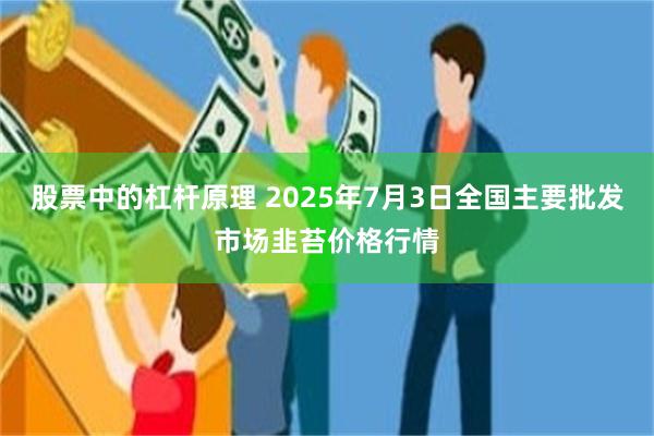 股票中的杠杆原理 2025年7月3日全国主要批发市场韭苔价格行情